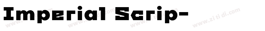 Imperial Scrip字体转换